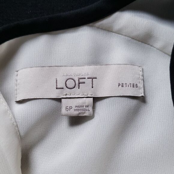 Loft 2 tone color block structured dress - Picture 6 of 7